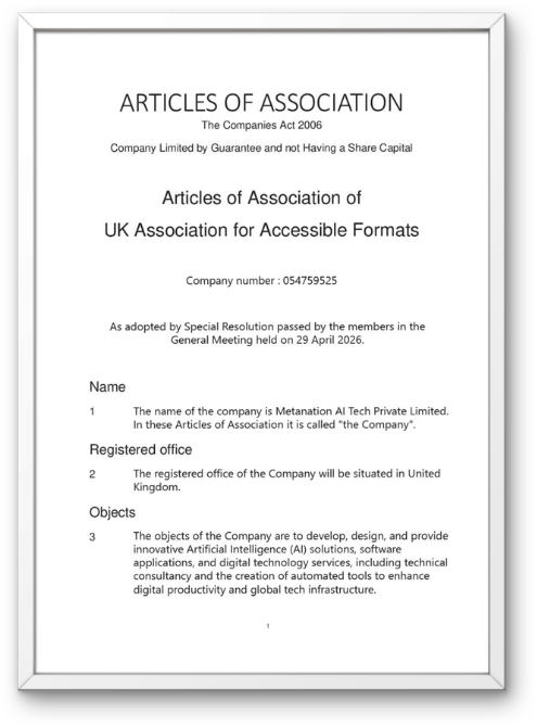 UK Certificate